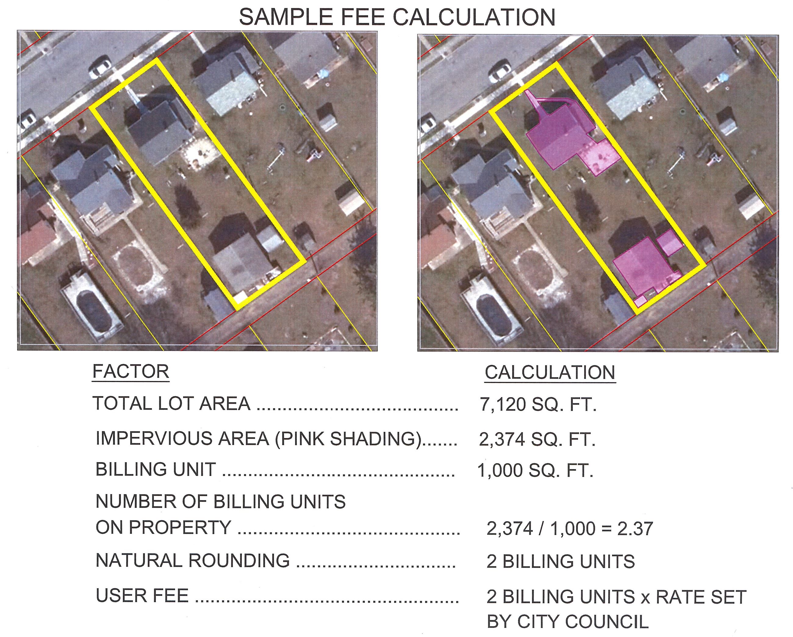 Fee calculation exhibit