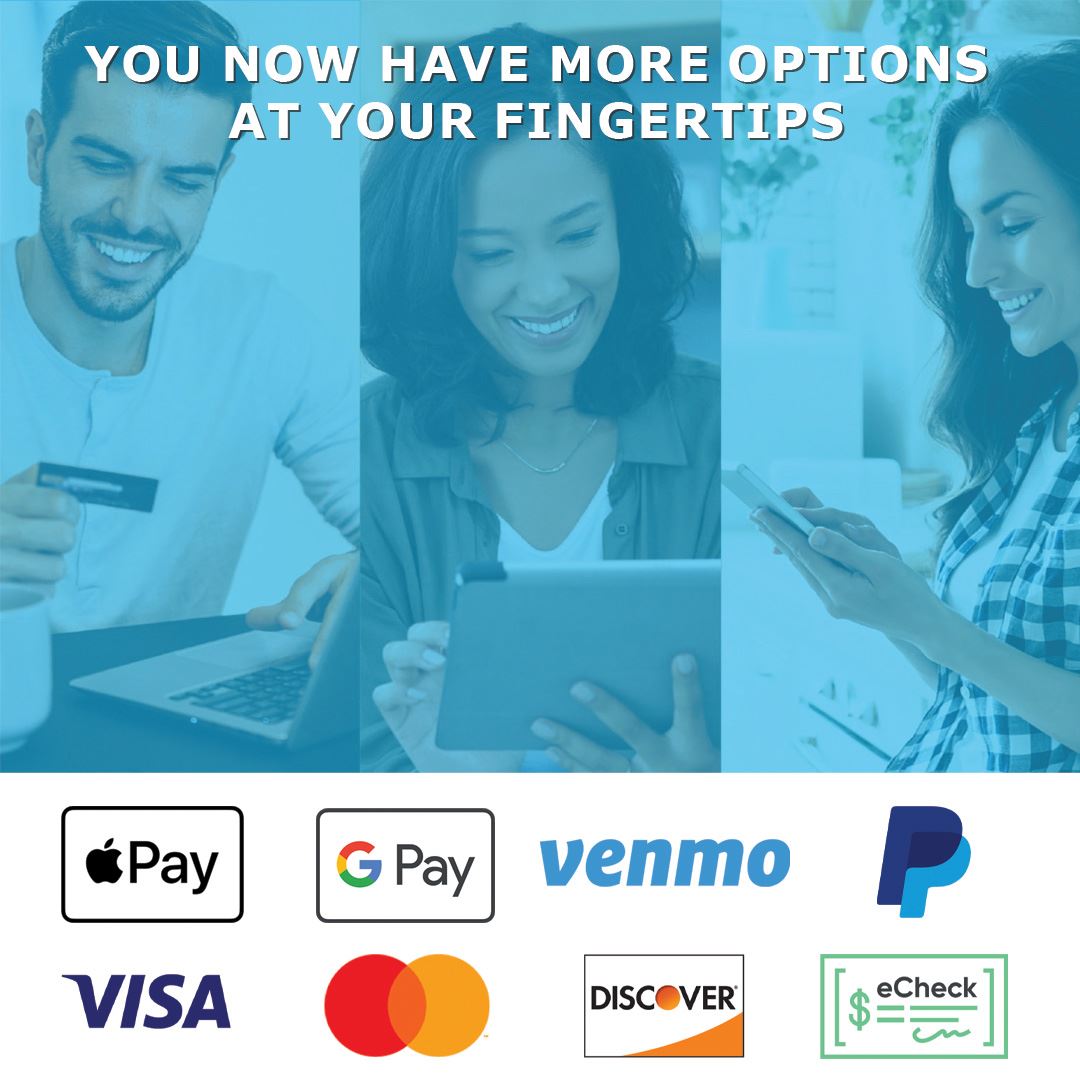 You now have more options to pay