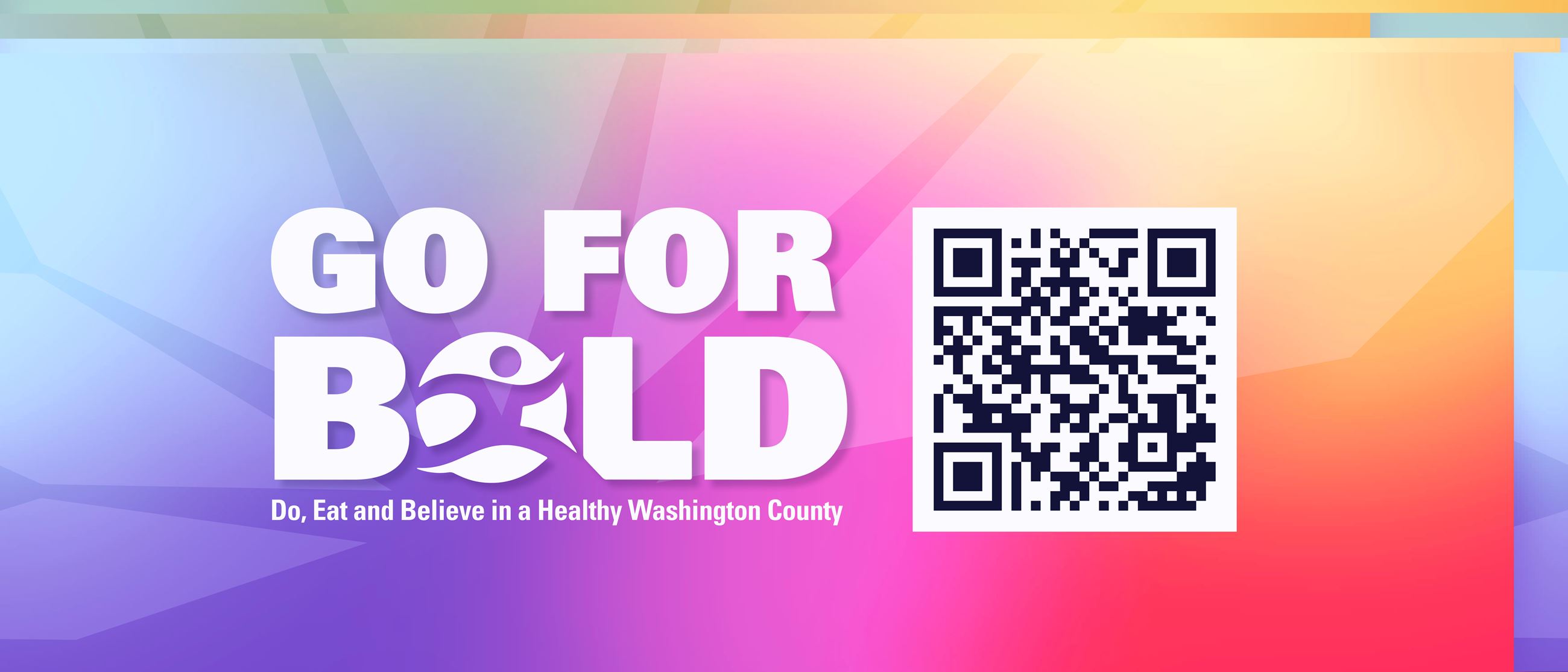 Go for Bold Logo with QR Code