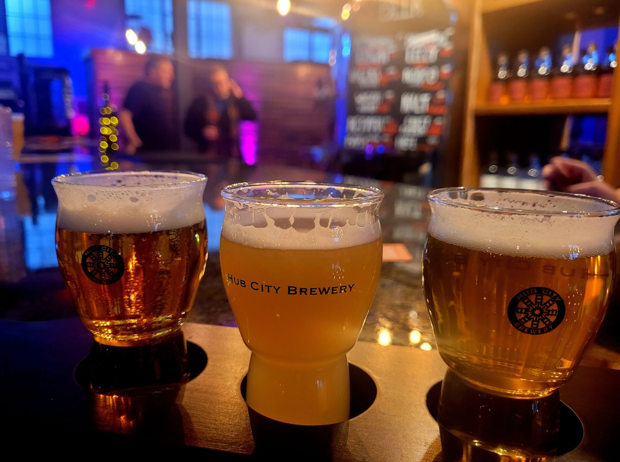 Hub City Brewery_beer flight